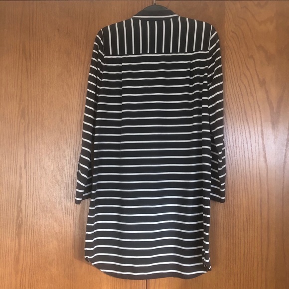 MADEWELL Lightweight Striped Tunic, Black & White, M - Picture 5 of 8
